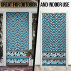 New Zealand Maori Niho Taniwha Door Cover Kikorangi Mangopare and Puhoro Pattern - Aussie Hoodie