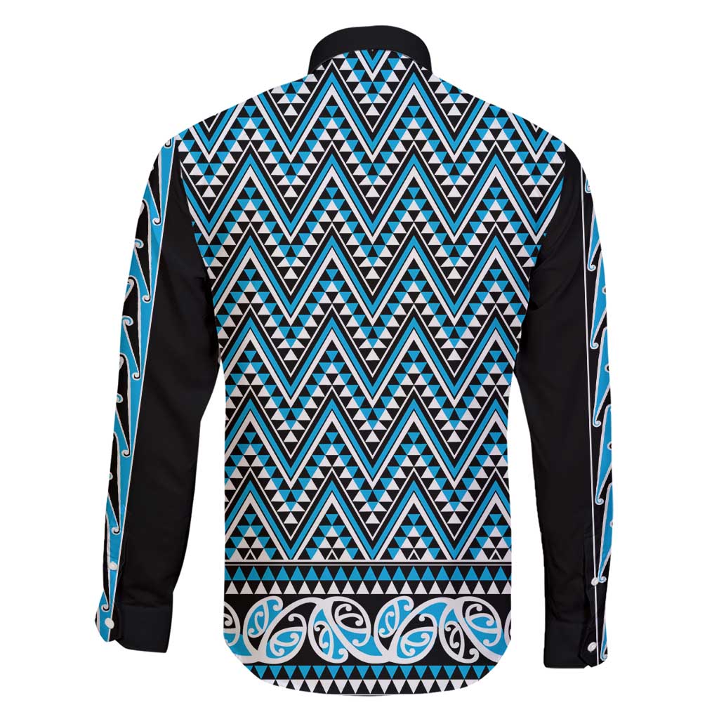 New Zealand Maori Niho Taniwha Family Matching Short Sleeve Bodycon Dress and Hawaiian Shirt Kikorangi Mangopare and Puhoro Pattern