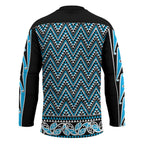 New Zealand Maori Niho Taniwha Hockey Jersey Kikorangi Mangopare and Puhoro Pattern - Aussie Hoodie