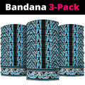 New Zealand Maori Niho Taniwha Neck Gaiter Kikorangi Mangopare and Puhoro Pattern - Aussie Hoodie