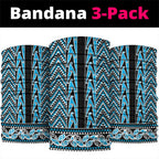 New Zealand Maori Niho Taniwha Neck Gaiter Kikorangi Mangopare and Puhoro Pattern - Aussie Hoodie