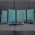 New Zealand Maori Niho Taniwha Pillow Cover Kikorangi Mangopare and Puhoro Pattern - Aussie Hoodie