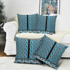New Zealand Maori Niho Taniwha Pillow Cover Kikorangi Mangopare and Puhoro Pattern - Aussie Hoodie
