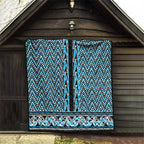 New Zealand Maori Niho Taniwha Quilt Kikorangi Mangopare and Puhoro Pattern