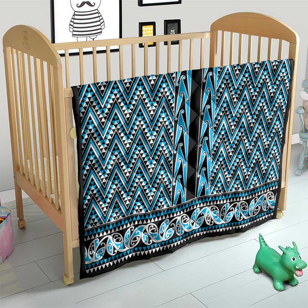 New Zealand Maori Niho Taniwha Quilt Kikorangi Mangopare and Puhoro Pattern