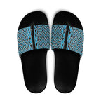 New Zealand Maori Niho Taniwha Slide Sandals Kikorangi Mangopare and Puhoro Pattern - Aussie Hoodie