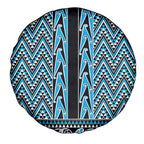 New Zealand Maori Niho Taniwha Spare Tire Cover Kikorangi Mangopare and Puhoro Pattern