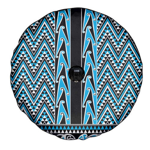 New Zealand Maori Niho Taniwha Spare Tire Cover Kikorangi Mangopare and Puhoro Pattern