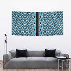 New Zealand Maori Niho Taniwha Tapestry Kikorangi Mangopare and Puhoro Pattern