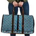 New Zealand Maori Niho Taniwha Travel Bag Kikorangi Mangopare and Puhoro Pattern - Aussie Hoodie
