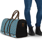 New Zealand Maori Niho Taniwha Travel Bag Kikorangi Mangopare and Puhoro Pattern - Aussie Hoodie