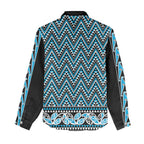 New Zealand Maori Niho Taniwha Women Casual Shirt Kikorangi Mangopare and Puhoro Pattern