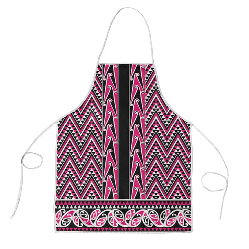 New Zealand Maori Niho Taniwha Apron Mawhero Mangopare and Puhoro Pattern - Aussie Hoodie