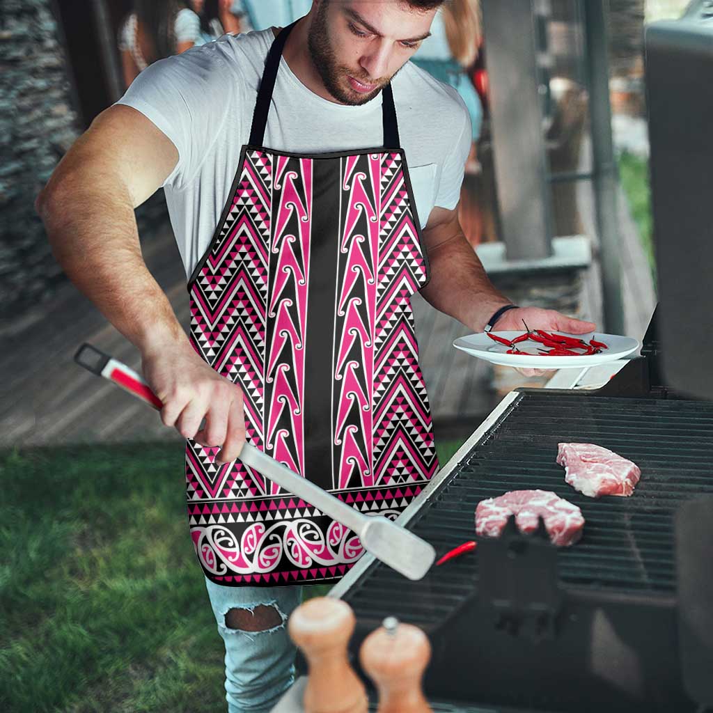 New Zealand Maori Niho Taniwha Apron Mawhero Mangopare and Puhoro Pattern - Aussie Hoodie
