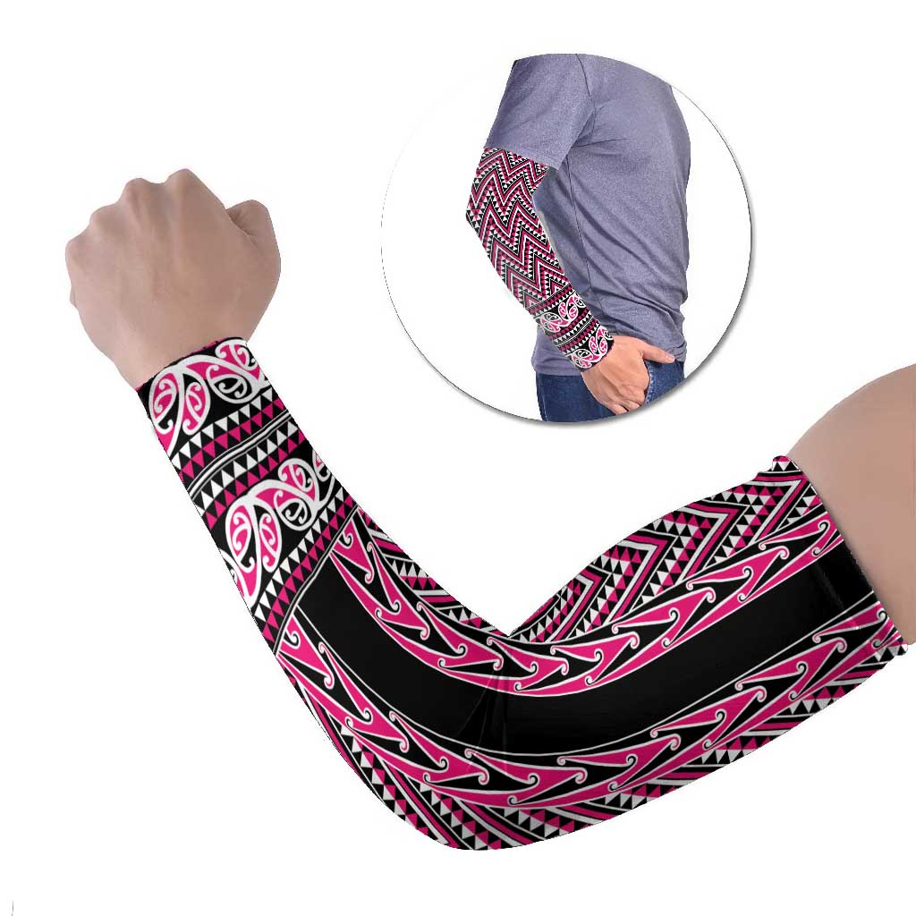 New Zealand Maori Niho Taniwha Arm Sleeves Mawhero Mangopare and Puhoro Pattern - Aussie Hoodie
