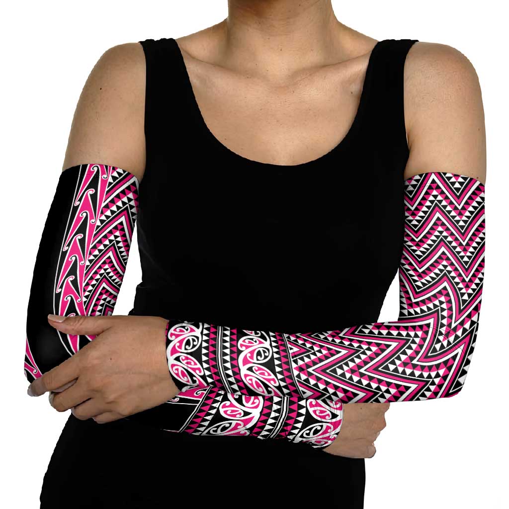 New Zealand Maori Niho Taniwha Arm Sleeves Mawhero Mangopare and Puhoro Pattern - Aussie Hoodie