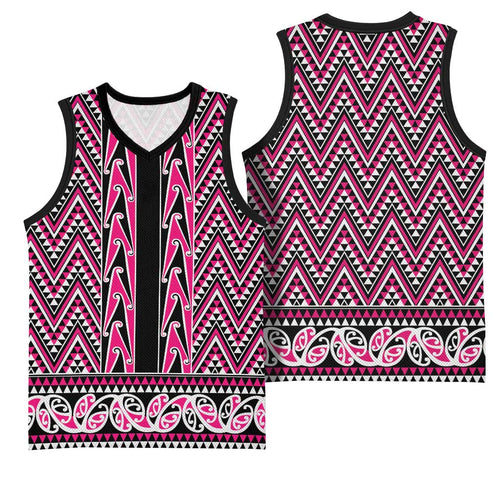 New Zealand Maori Niho Taniwha Basketball Jersey Mawhero Mangopare and Puhoro Pattern - Aussie Hoodie