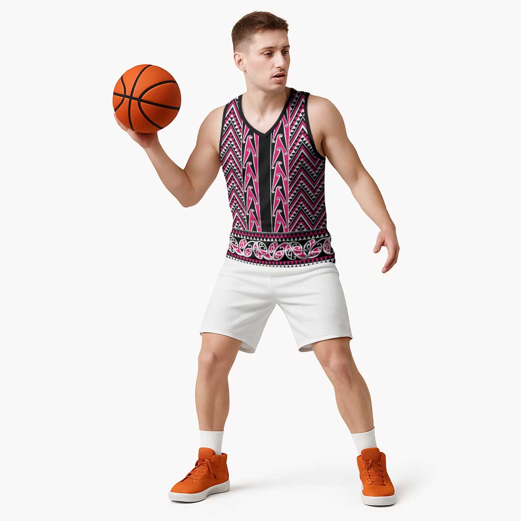 New Zealand Maori Niho Taniwha Basketball Jersey Mawhero Mangopare and Puhoro Pattern - Aussie Hoodie