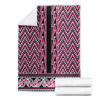 New Zealand Maori Niho Taniwha Blanket Mawhero Mangopare and Puhoro Pattern