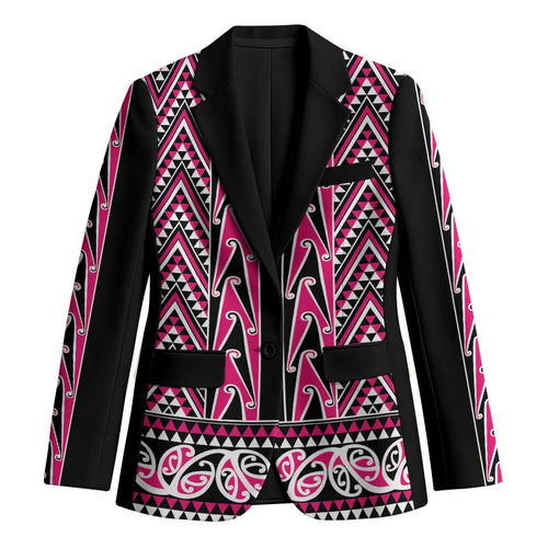 New Zealand Maori Niho Taniwha Blazer Mawhero Mangopare and Puhoro Pattern - Aussie Hoodie