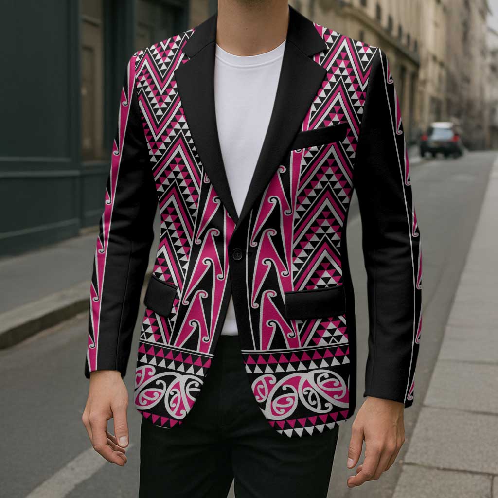 New Zealand Maori Niho Taniwha Blazer Mawhero Mangopare and Puhoro Pattern - Aussie Hoodie
