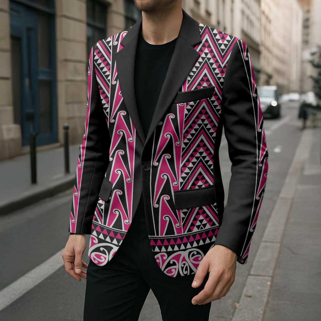 New Zealand Maori Niho Taniwha Blazer Mawhero Mangopare and Puhoro Pattern - Aussie Hoodie
