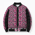 New Zealand Maori Niho Taniwha Bomber Puffer Jacket Mawhero Mangopare and Puhoro Pattern - Aussie Hoodie