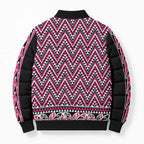 New Zealand Maori Niho Taniwha Bomber Puffer Jacket Mawhero Mangopare and Puhoro Pattern - Aussie Hoodie