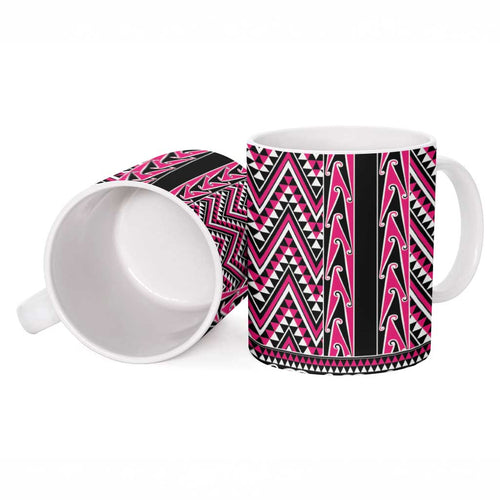 New Zealand Maori Niho Taniwha Ceramic Mug Mawhero Mangopare and Puhoro Pattern - Aussie Hoodie