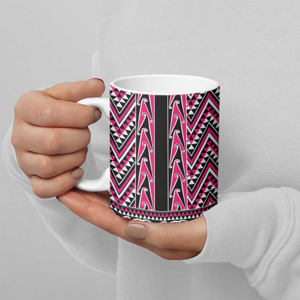 New Zealand Maori Niho Taniwha Ceramic Mug Mawhero Mangopare and Puhoro Pattern - Aussie Hoodie