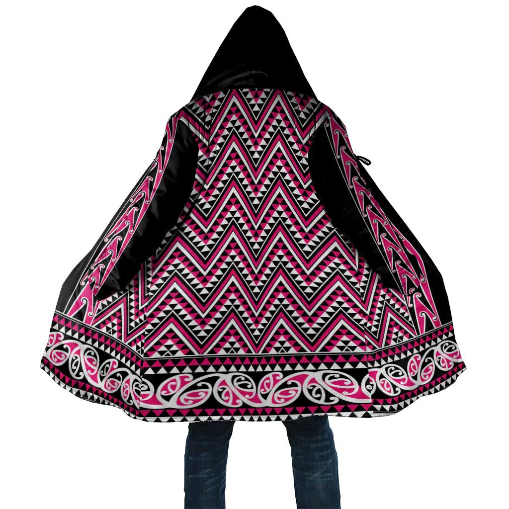 New Zealand Maori Niho Taniwha Cloak Mawhero Mangopare and Puhoro Pattern - Aussie Hoodie