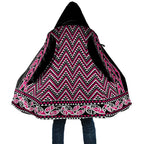 New Zealand Maori Niho Taniwha Cloak Mawhero Mangopare and Puhoro Pattern - Aussie Hoodie