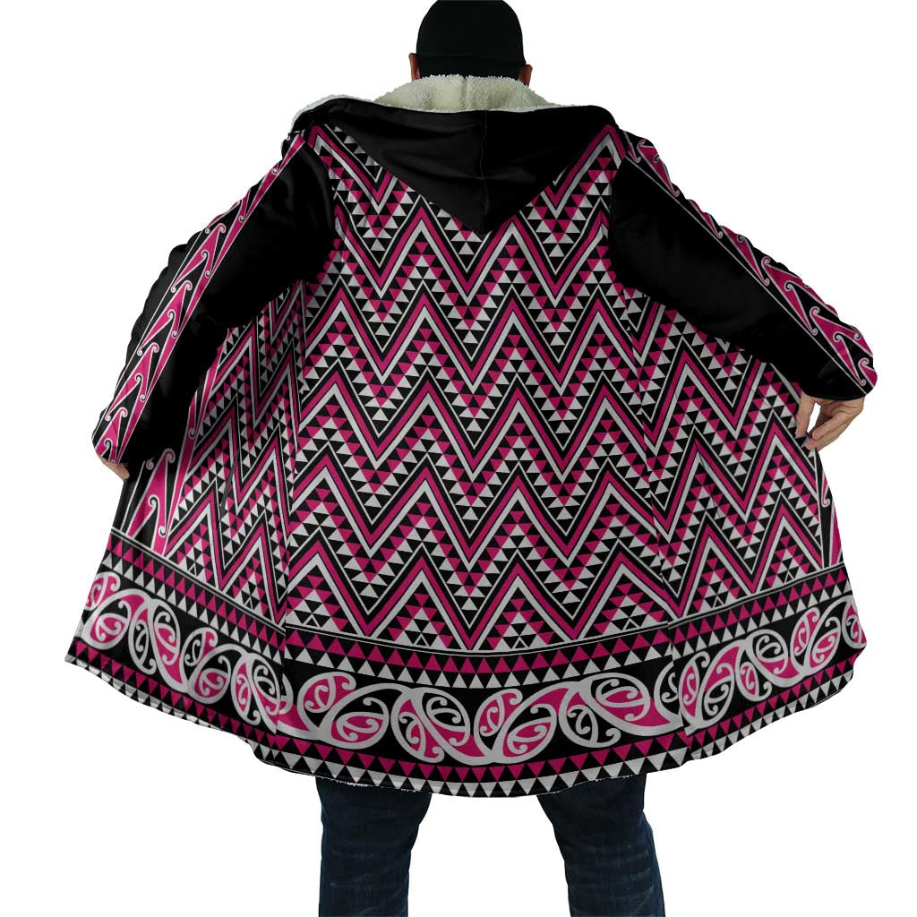New Zealand Maori Niho Taniwha Cloak Mawhero Mangopare and Puhoro Pattern - Aussie Hoodie