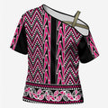 New Zealand Maori Niho Taniwha Cross Shoulder Shirt Mawhero Mangopare and Puhoro Pattern - Aussie Hoodie