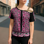 New Zealand Maori Niho Taniwha Cross Shoulder Shirt Mawhero Mangopare and Puhoro Pattern - Aussie Hoodie