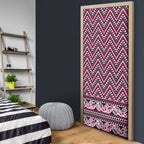 New Zealand Maori Niho Taniwha Door Cover Mawhero Mangopare and Puhoro Pattern - Aussie Hoodie