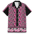New Zealand Maori Niho Taniwha Family Matching Long Sleeve Bodycon Dress and Hawaiian Shirt Mawhero Mangopare and Puhoro Pattern