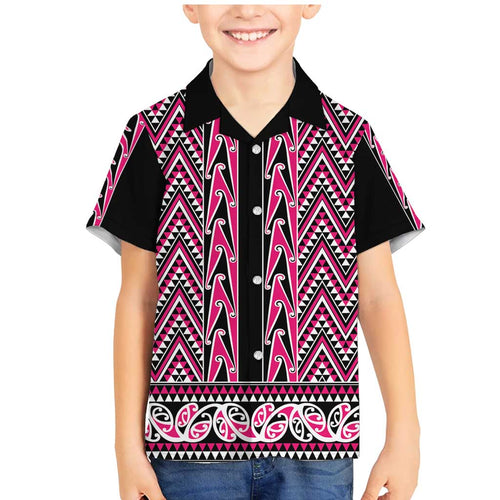 New Zealand Maori Niho Taniwha Family Matching Mermaid Dress and Hawaiian Shirt Mawhero Mangopare and Puhoro Pattern