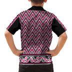 New Zealand Maori Niho Taniwha Family Matching Off Shoulder Maxi Dress and Hawaiian Shirt Mawhero Mangopare and Puhoro Pattern
