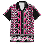 New Zealand Maori Niho Taniwha Family Matching Off Shoulder Maxi Dress and Hawaiian Shirt Mawhero Mangopare and Puhoro Pattern