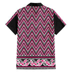 New Zealand Maori Niho Taniwha Family Matching Short Sleeve Bodycon Dress and Hawaiian Shirt Mawhero Mangopare and Puhoro Pattern