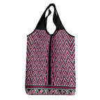 New Zealand Maori Niho Taniwha Grocery Bag Mawhero Mangopare and Puhoro Pattern