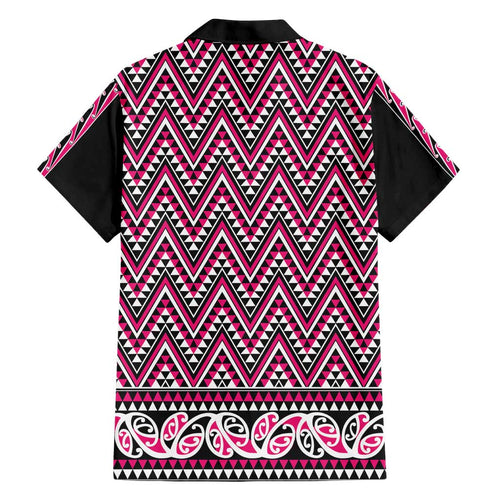 New Zealand Maori Niho Taniwha Hawaiian Shirt Mawhero Mangopare and Puhoro Pattern