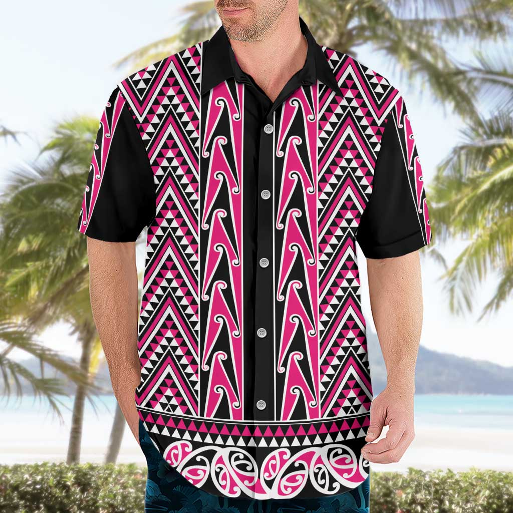 New Zealand Maori Niho Taniwha Hawaiian Shirt Mawhero Mangopare and Puhoro Pattern