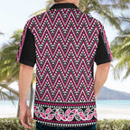 New Zealand Maori Niho Taniwha Hawaiian Shirt Mawhero Mangopare and Puhoro Pattern