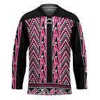 New Zealand Maori Niho Taniwha Hockey Jersey Mawhero Mangopare and Puhoro Pattern - Aussie Hoodie