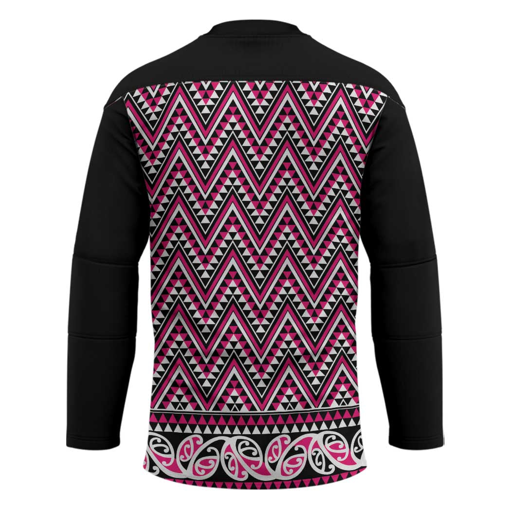 New Zealand Maori Niho Taniwha Hockey Jersey Mawhero Mangopare and Puhoro Pattern - Aussie Hoodie