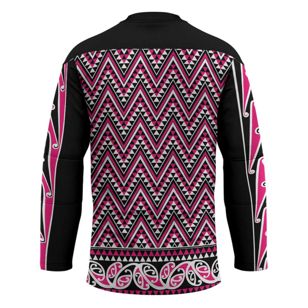 New Zealand Maori Niho Taniwha Hockey Jersey Mawhero Mangopare and Puhoro Pattern - Aussie Hoodie