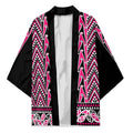 New Zealand Maori Niho Taniwha Kimono Mawhero Mangopare and Puhoro Pattern - Aussie Hoodie