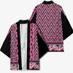 New Zealand Maori Niho Taniwha Kimono Mawhero Mangopare and Puhoro Pattern - Aussie Hoodie